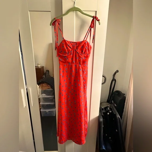 open lace back dress Sudi Etuz Jersey Mini Dress with Ruffles main image 1